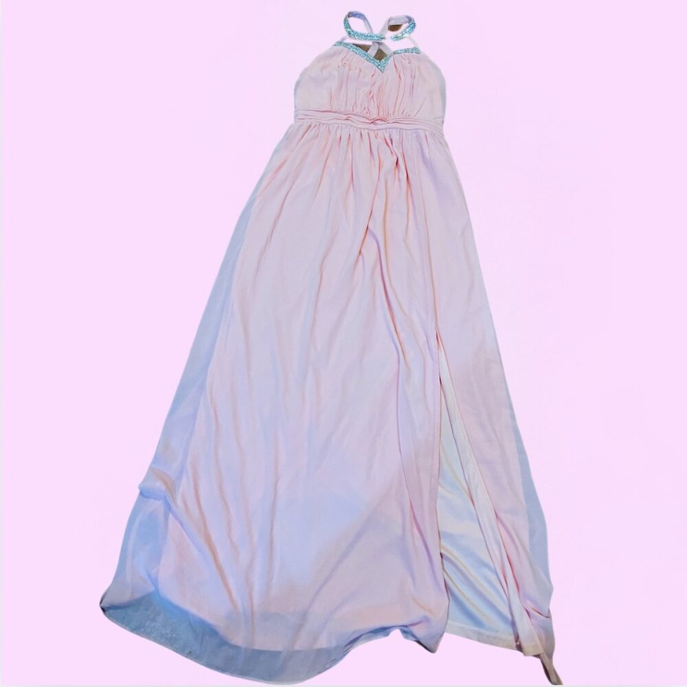 Red Clover Maxi pink dress